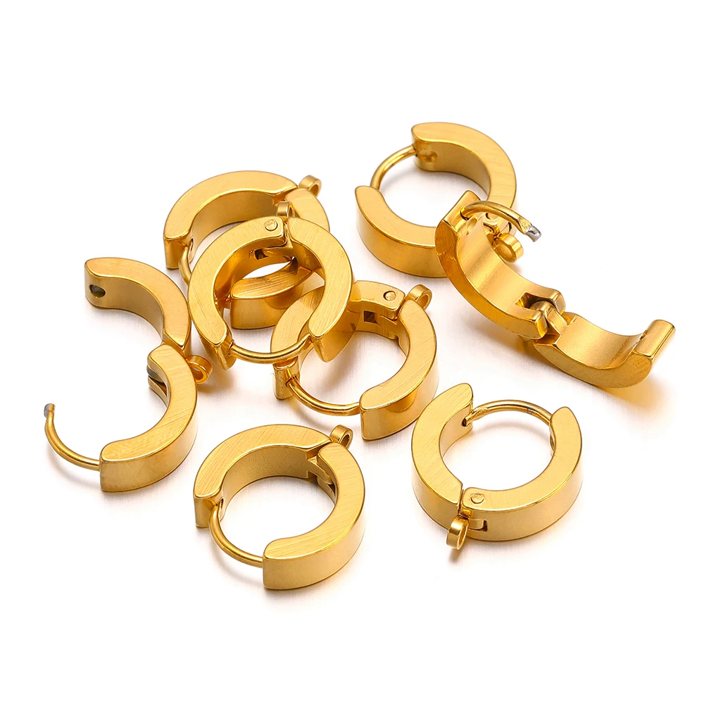 Men'S Fashion Jewelry - 10 stuks roestvrij staal mode hoepel