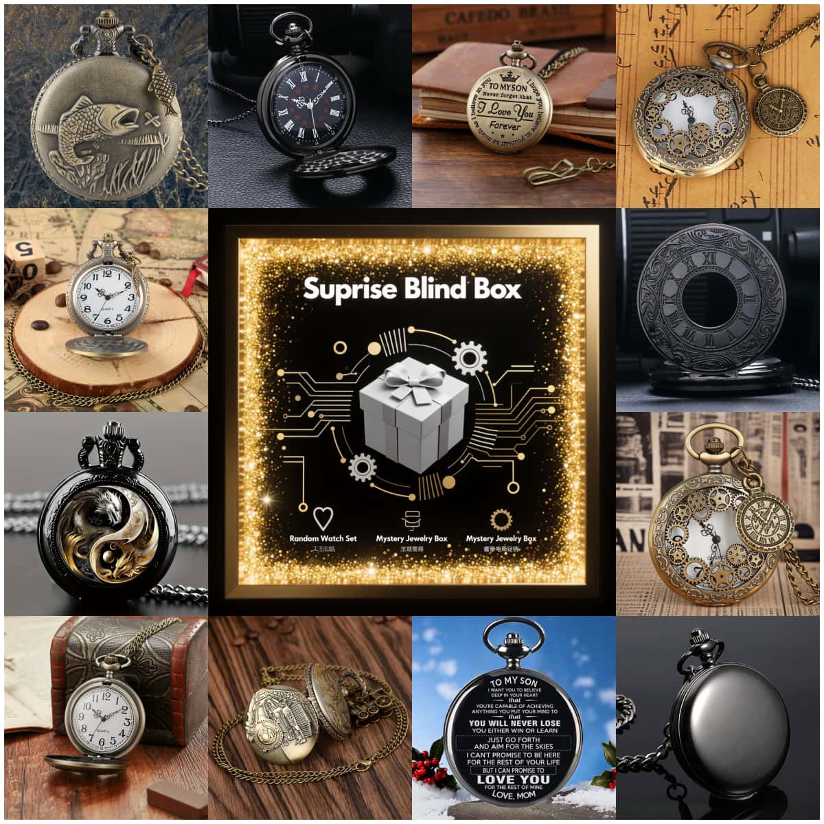 Men'S Fashion Box - 1PC Surprise Mystery Watch Blind Box-Fashion