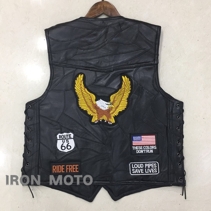 Men'S Fashion Leather Jacket - NIEUWE motorfietsvesten heren Cafe Moto Street