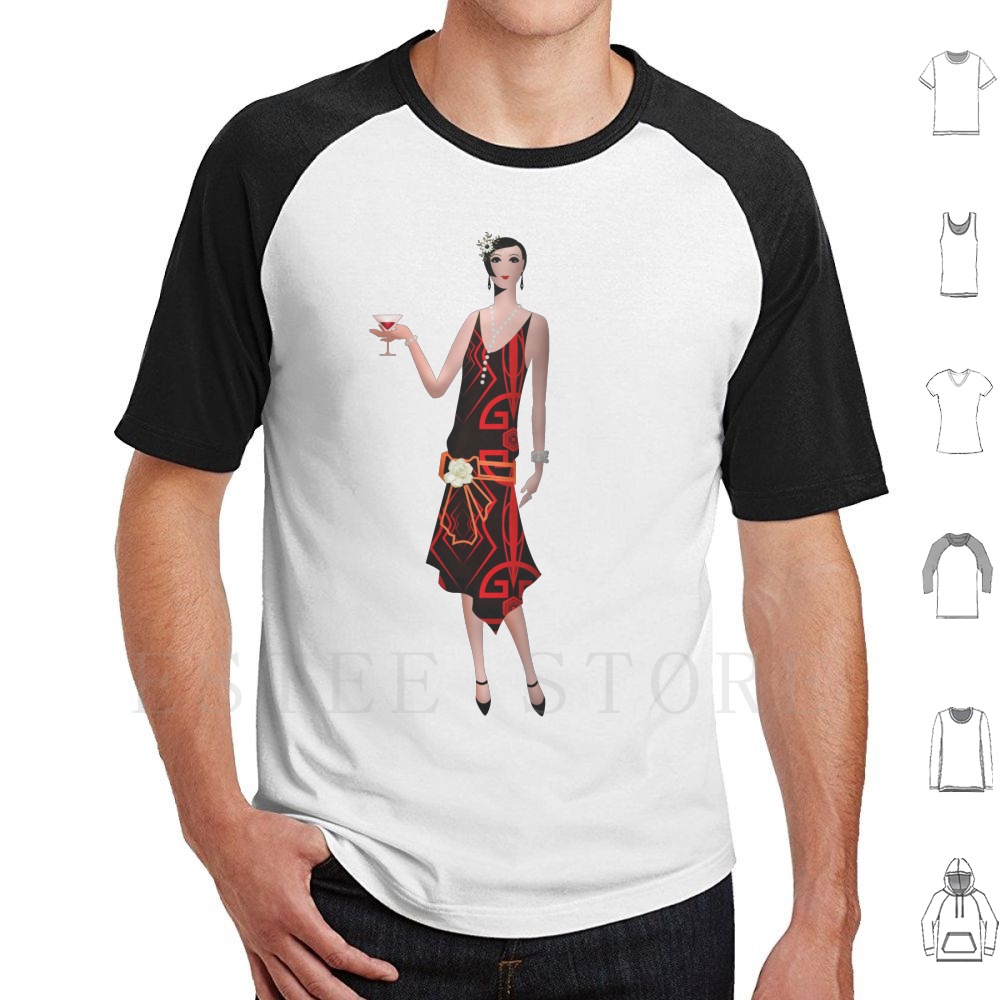 Mens Fashion In The 1920S - Gatsby Flapper-1920s Vintage Mode T-shirt Katoen