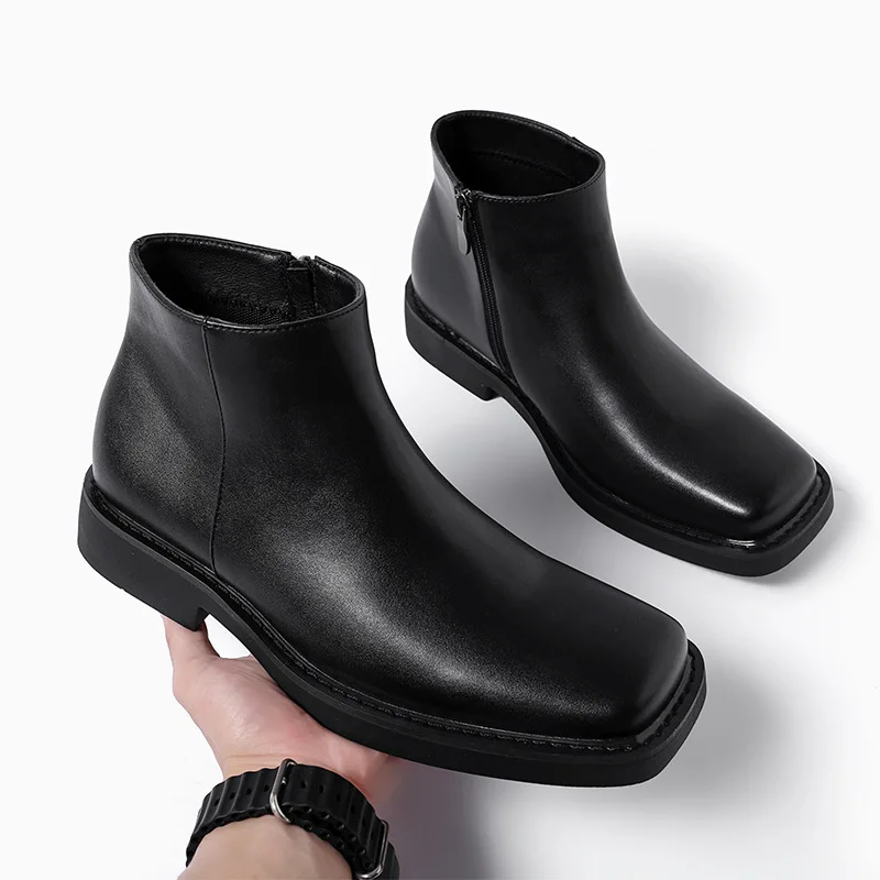 Mens Fashion Dress Shoes - Zwart Nieuwe Mode Mannen Casual Lederen