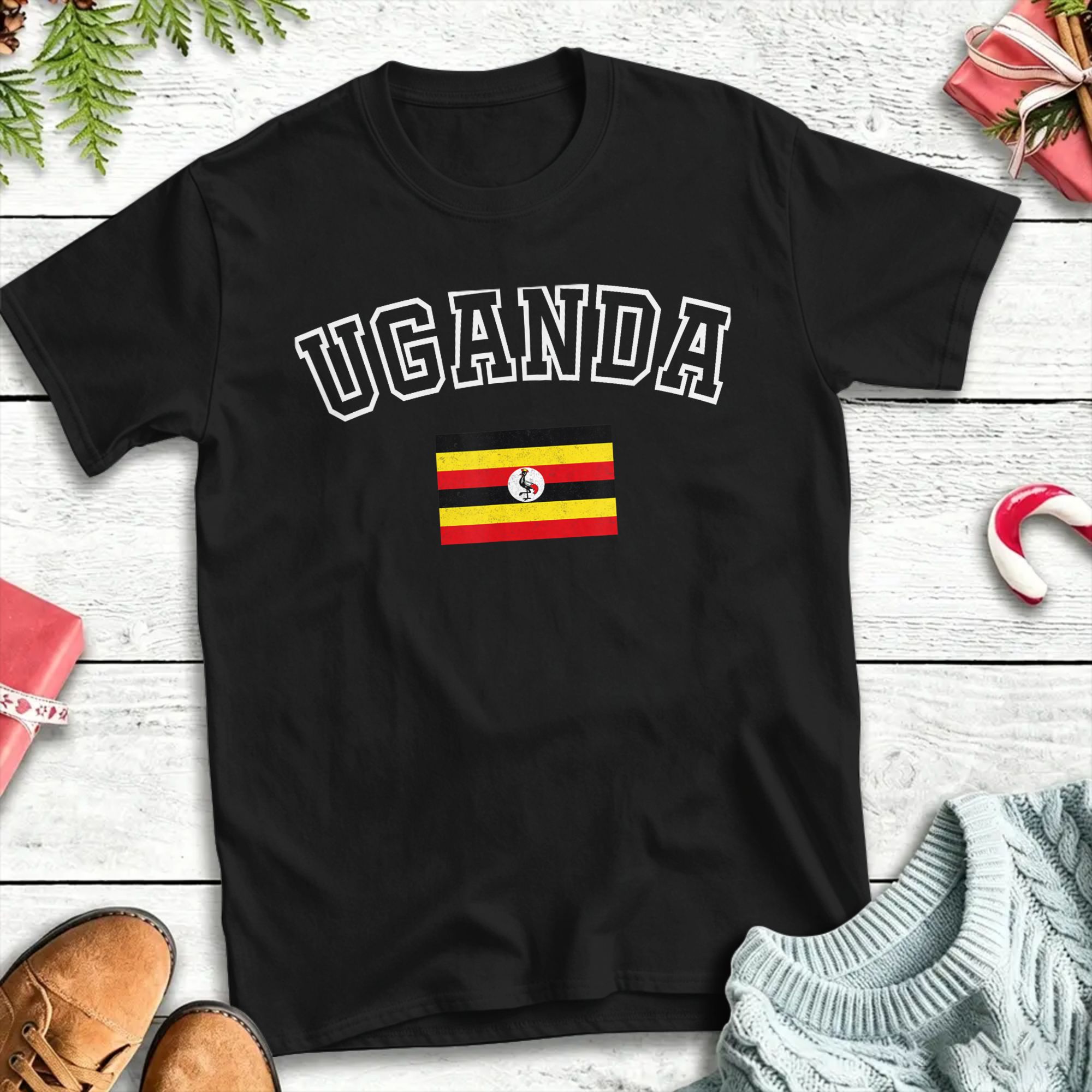 Men Fashion Uganda - Harajuku T-shirt Zomer Oeganda Vlag Mode