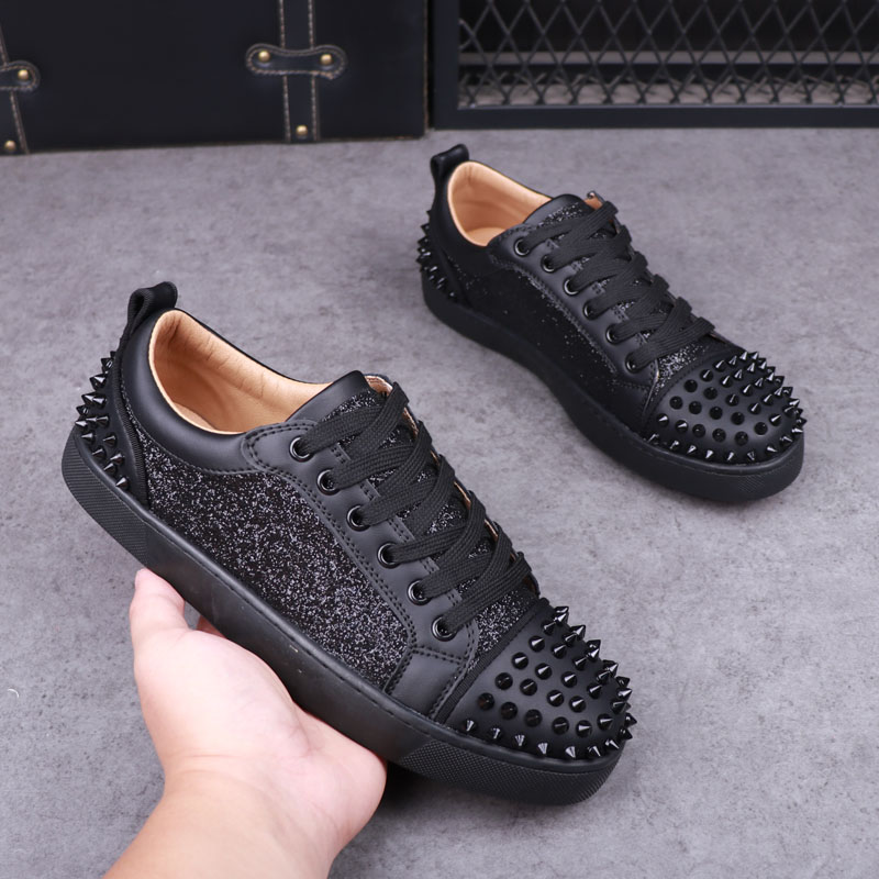 Mens Fashion Dress Shoes - herenmode punk hiphop jurk klinknagels schoenen