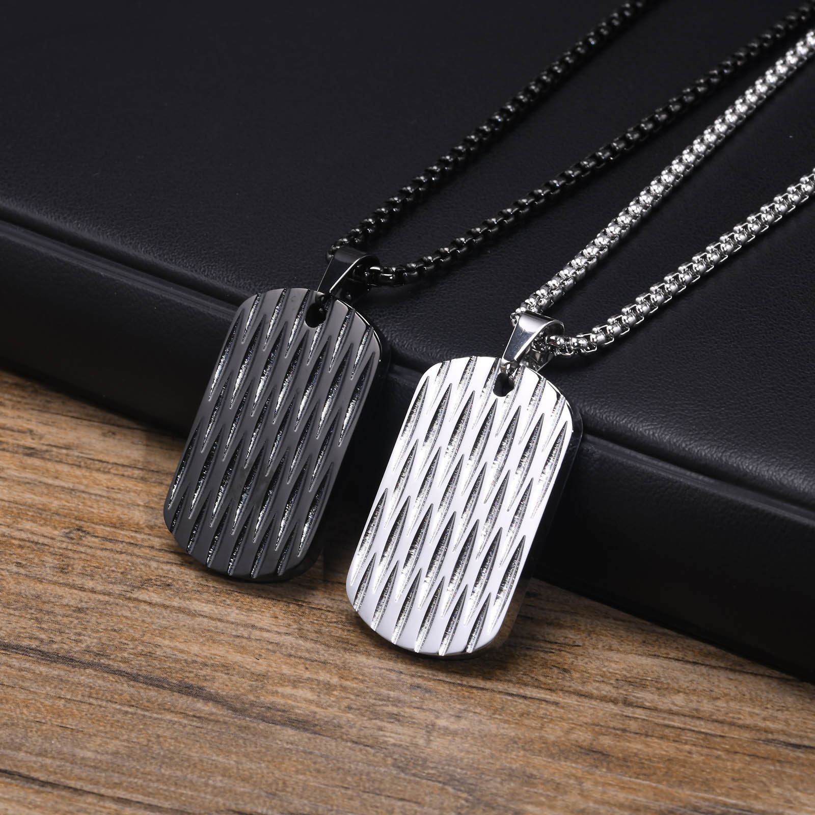 Mens Fashion In The 1920S - Mprainbow Heren Dog Tag Kettingen, Waterdicht