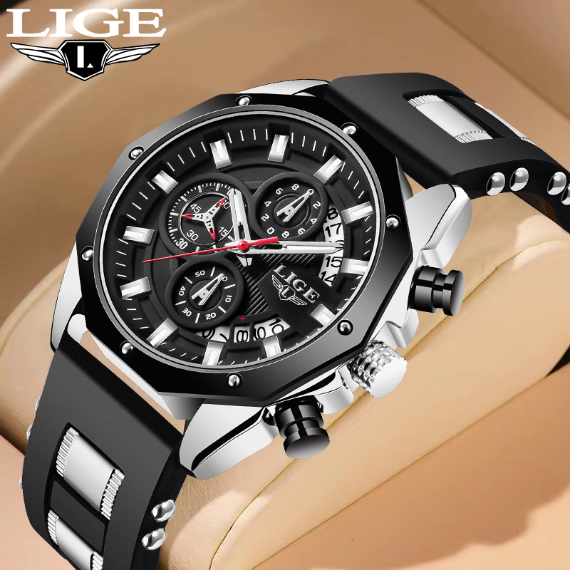 Men'S Fashion Box - LIGE Fashion Outdoor Quartz Man Horloge