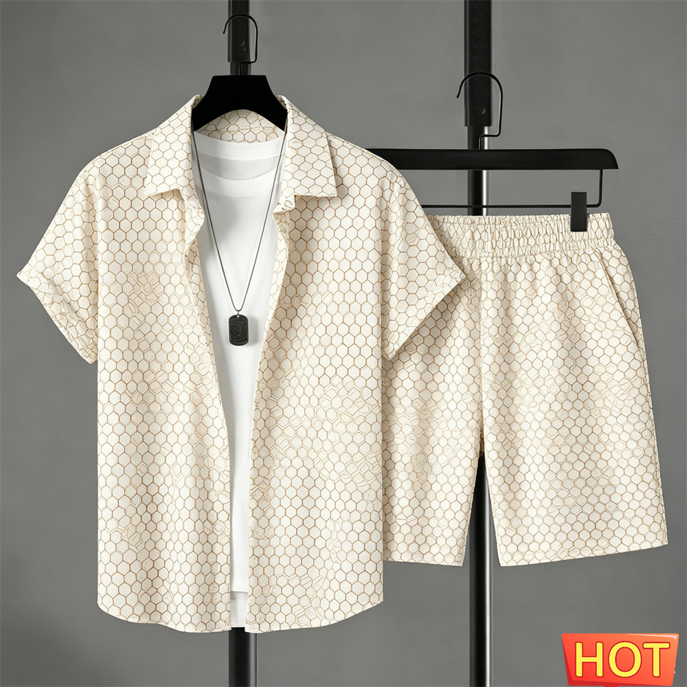 Men'S Fashion Course - Zomeroutfits Heren Shirt Set Gradient Leisure