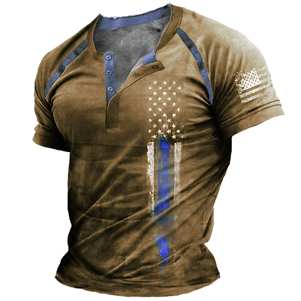 Men'S Fashion Course - Grappige 3D Amerikaanse vlag print heren