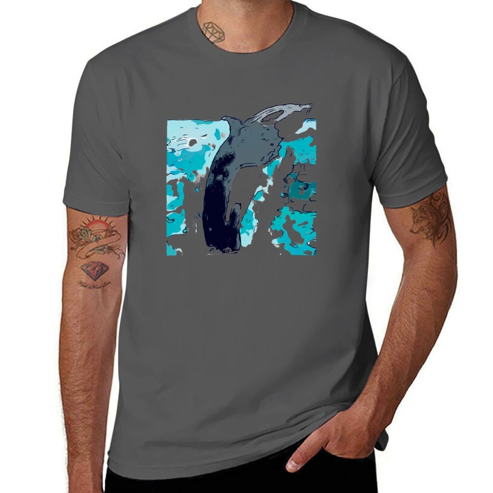 Men'S Fashion Nova Shirts - Nova Scotia Whale 2 T-shirt Casual