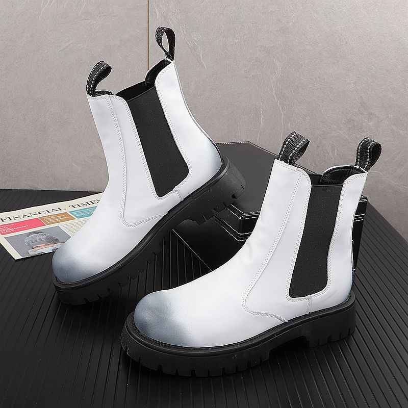 Chelsea Boots Men - Heren Luxe Mode Echt Lederen Laarzen