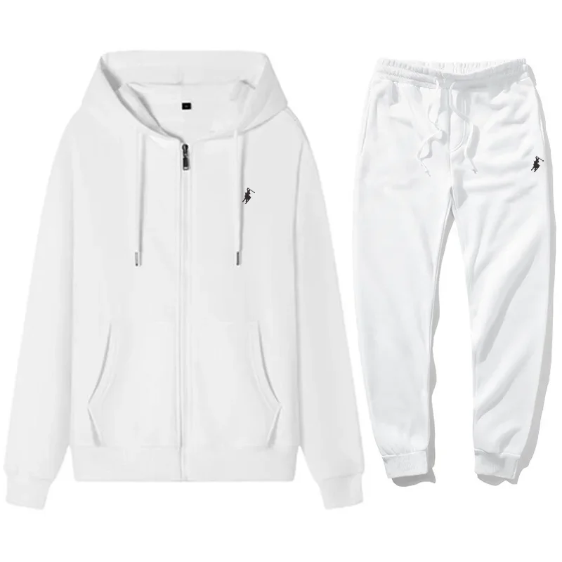 Mens Fashion Zip Up - 2026 Heren Klassieke Hoodie Sportbroek Set