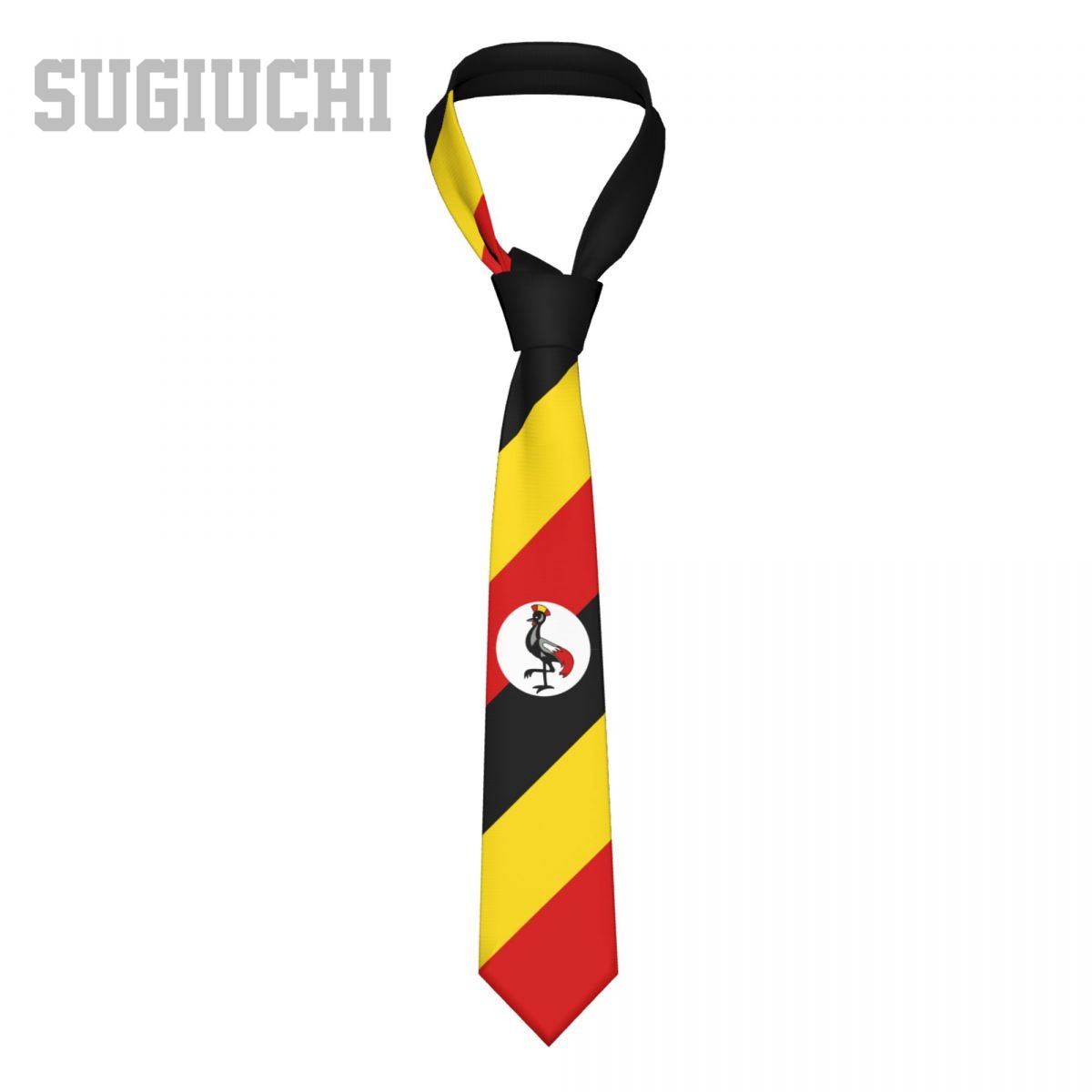 Men Fashion Uganda - Oeganda Vlag Embleem Mannen Vrouwen Stropdassen