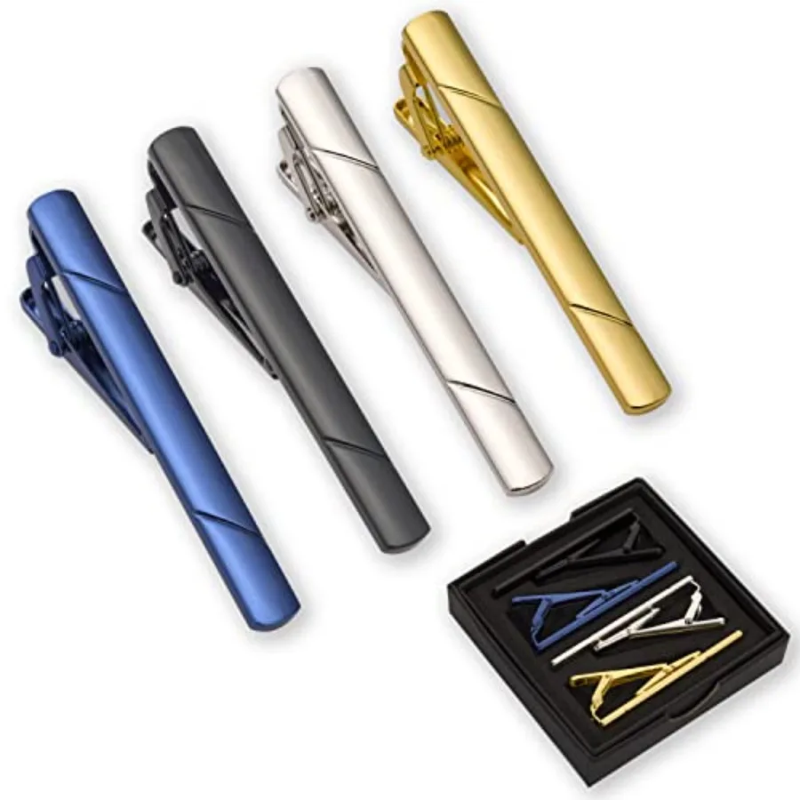 Men'S Fashion Box - 4 stuks dasspeldjes voor heren, dasspeld