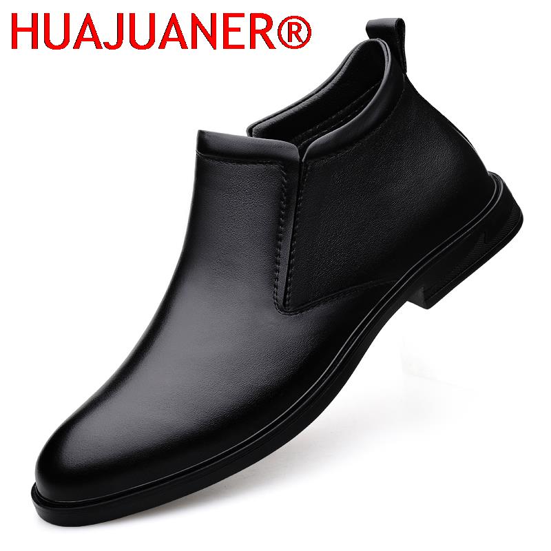 Chelsea Boots Men - Chelsea Laarzen Zwarte Heren Korte Lederen