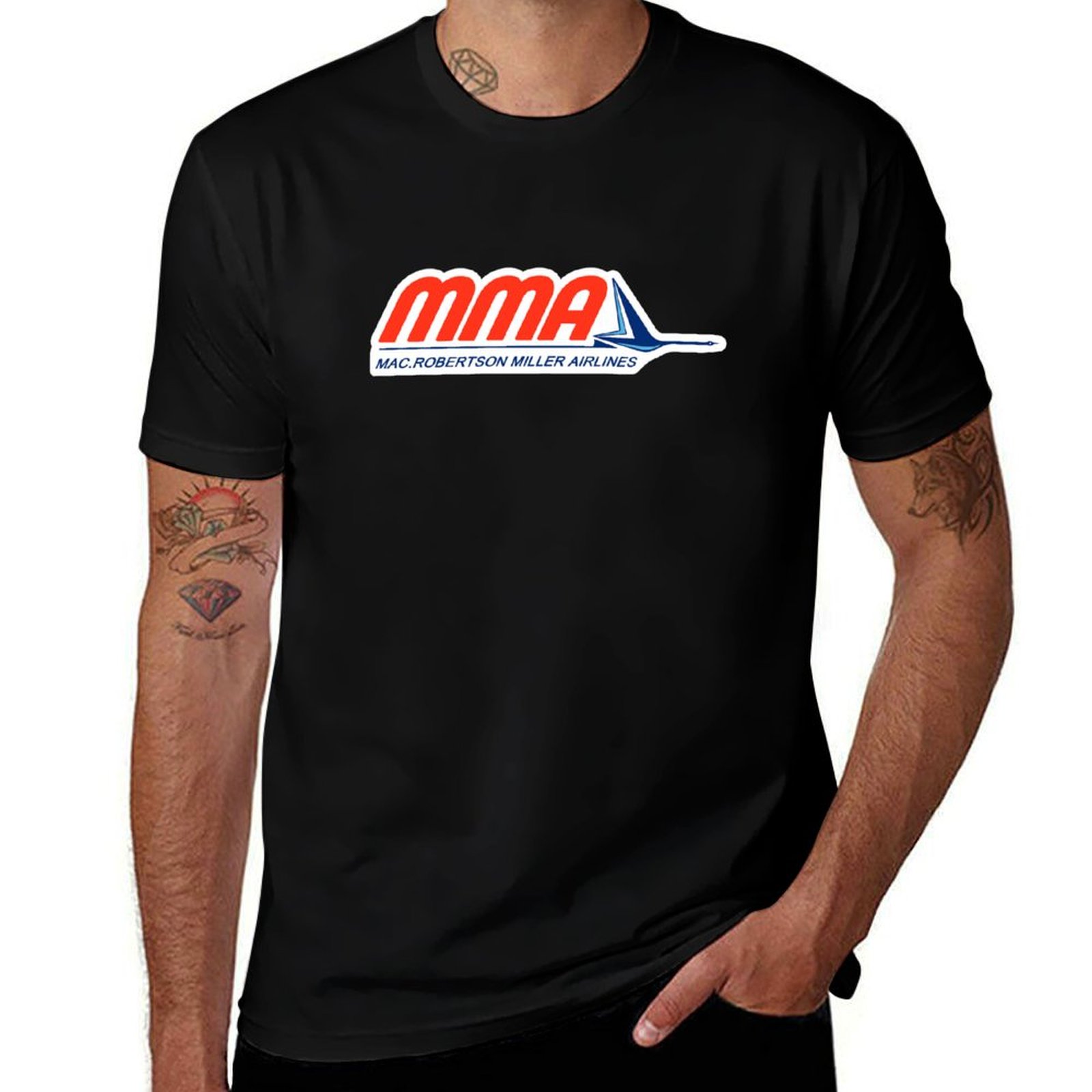 1950S Fashion Men'S - MacRobertson Miller Airlines-logo (jaren 1950-1984) T-shirt
