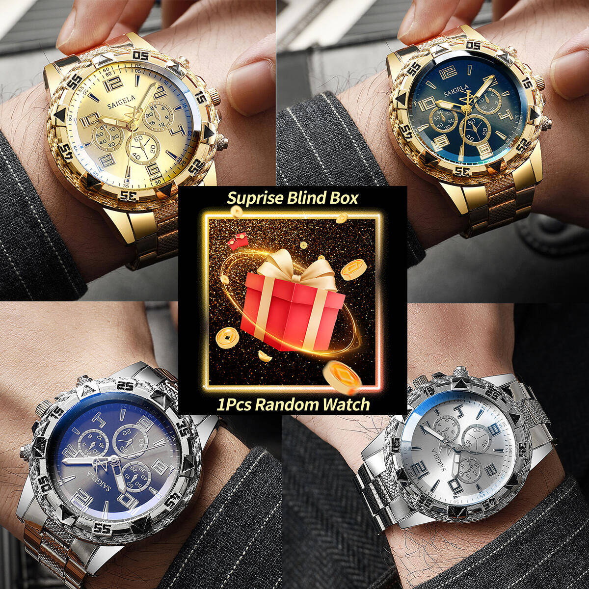 Men'S Fashion Box - 1PC Verrassing Mystery Horloge Blind Box-Mannen