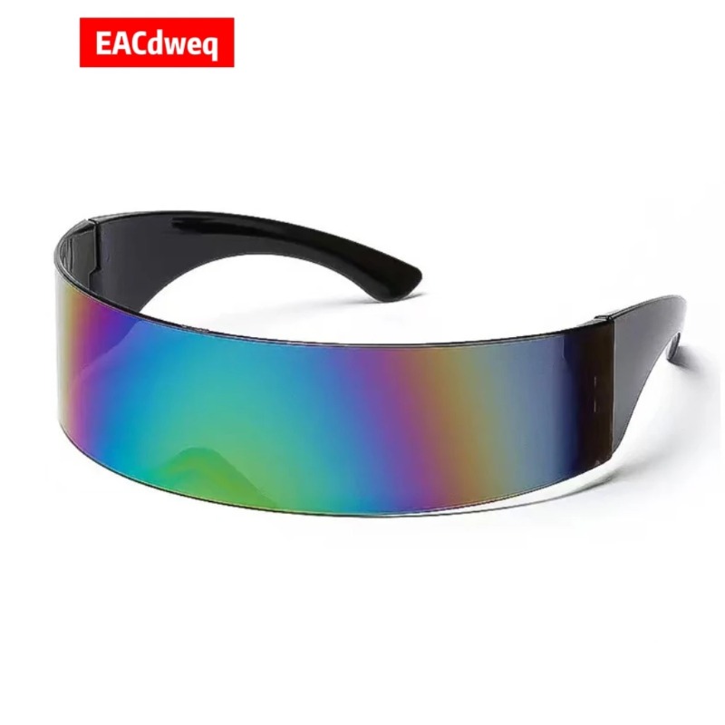 Men'S Fashion Y2K - Y2K Futuristische Smalle Cyclops Visor Zonnebril