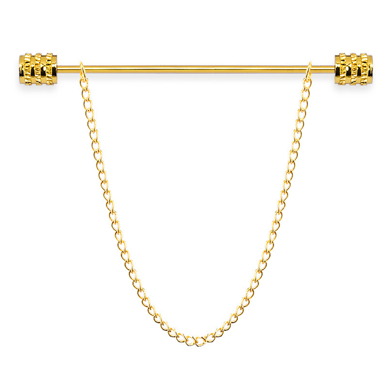 Men'S Fashion Jewelry - Nieuwe herenbroche voor overhemd, opstaande kraag,