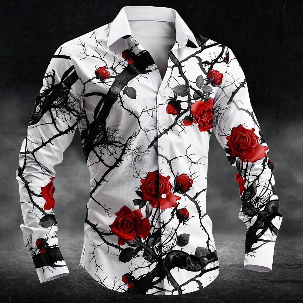 Men'S Fashion Course - Mode pruimenbloesem patroon 3d print heren