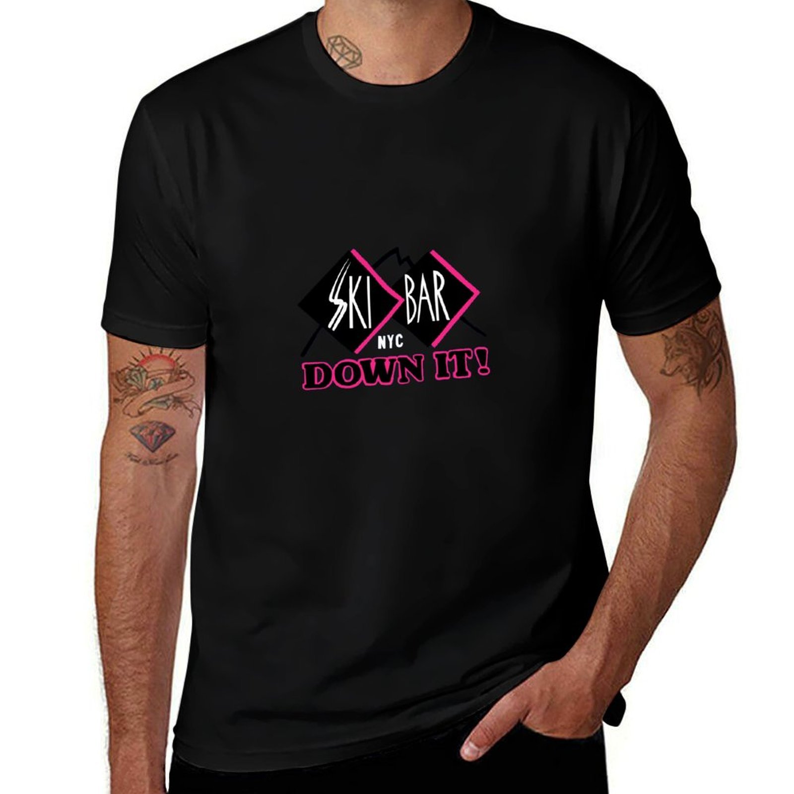 Men'S Fashion Nyc - Ski bar nyc T-Shirt Mode Simpel