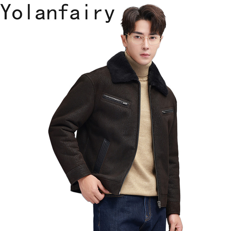 YOLANFAIRY Vintage Mode Natuur - Men'S Fashion Leather Jacket recensie en prijs
