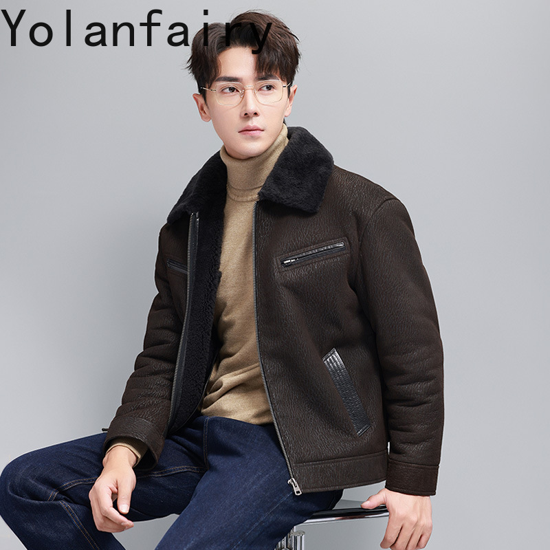 YOLANFAIRY Vintage Mode Natuur - Men'S Fashion Leather Jacket recensie en prijs