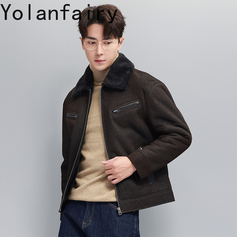 YOLANFAIRY Vintage Mode Natuur - Men'S Fashion Leather Jacket recensie en prijs