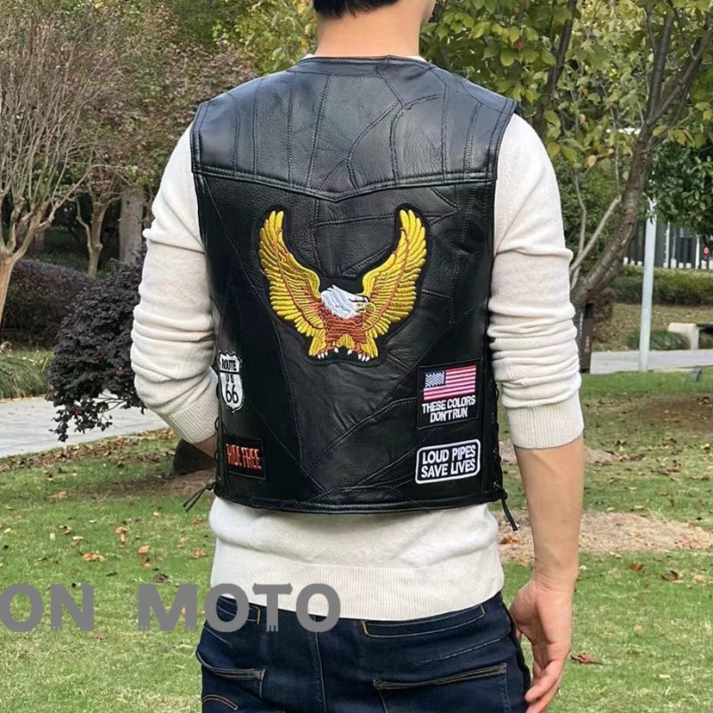 NIEUWE motorfietsvesten heren  - Men'S Fashion Leather Jacket recensie en prijs