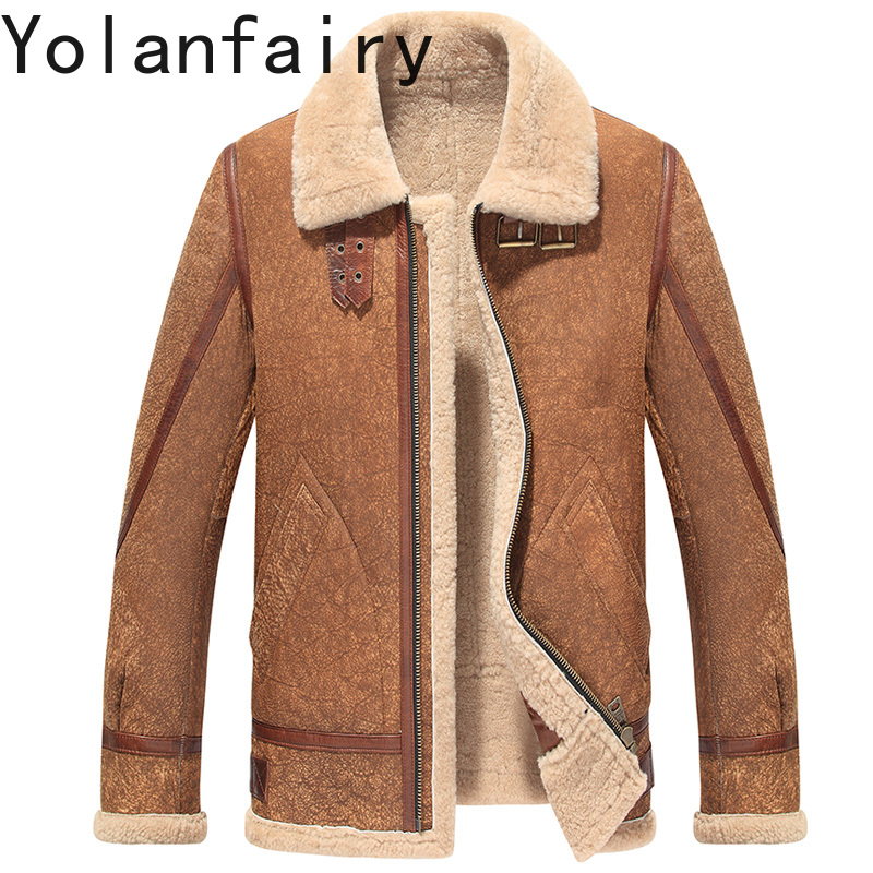 YOLANFAIRY Echte lederen jasse - Men'S Fashion Leather Jacket recensie en prijs