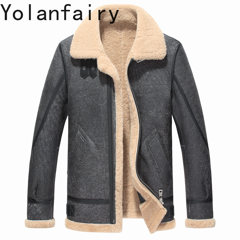 YOLANFAIRY Echte lederen jasse - Men'S Fashion Leather Jacket recensie en prijs