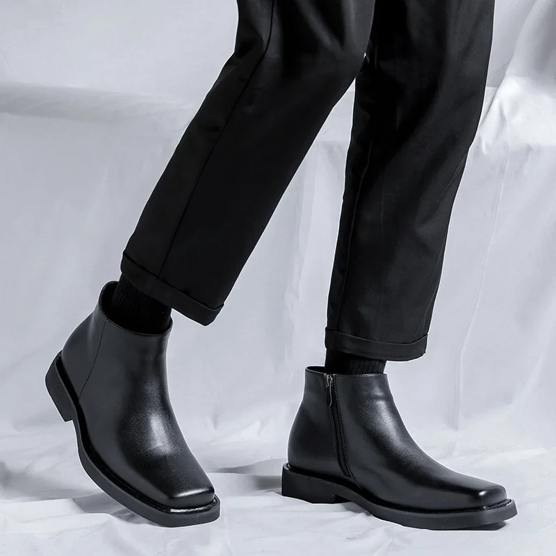 Zwart Nieuwe Mode Mannen Casua - Mens Fashion Dress Shoes recensie en prijs