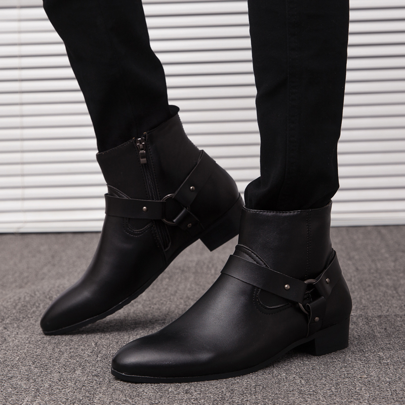 2026 Nieuwe enkellaarzen PU-le - Mens Fashion Dress Shoes recensie en prijs