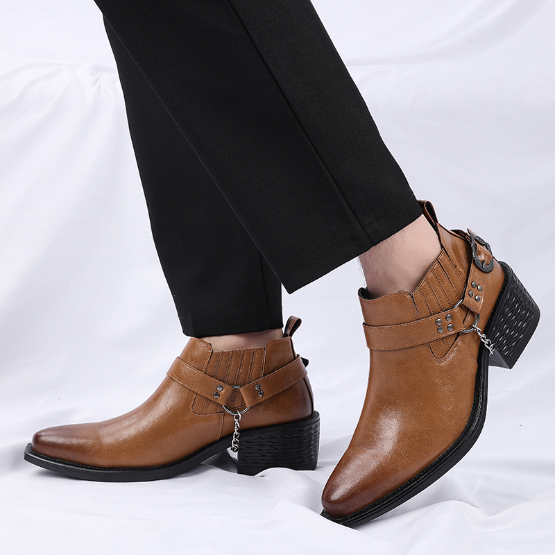 Nieuwe bruine/zwarte koeienler - Chelsea Boots Men recensie en prijs