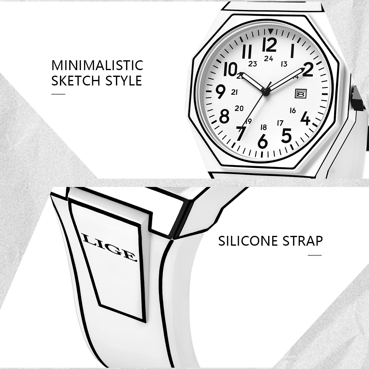 LUIK Nieuwe Mannen Horloge Mil - Men'S Fashion Box recensie en prijs