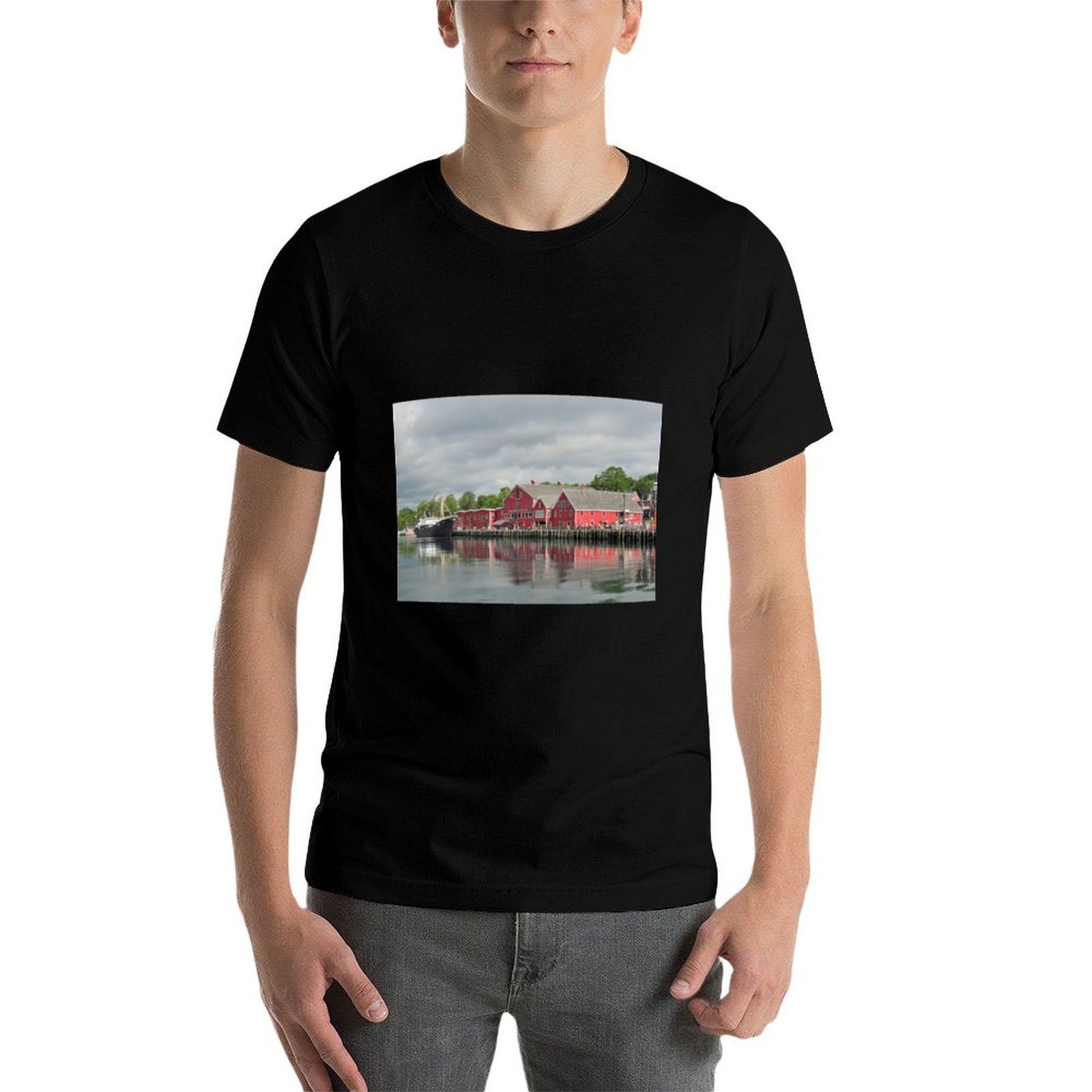 Stad Lunenburg, Nova Scotia T- - Men'S Fashion Nova Shirts recensie en prijs