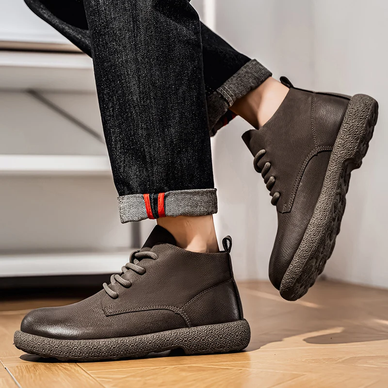 Heren enkellaarzen Bruine kort - Chelsea Boots Men recensie en prijs