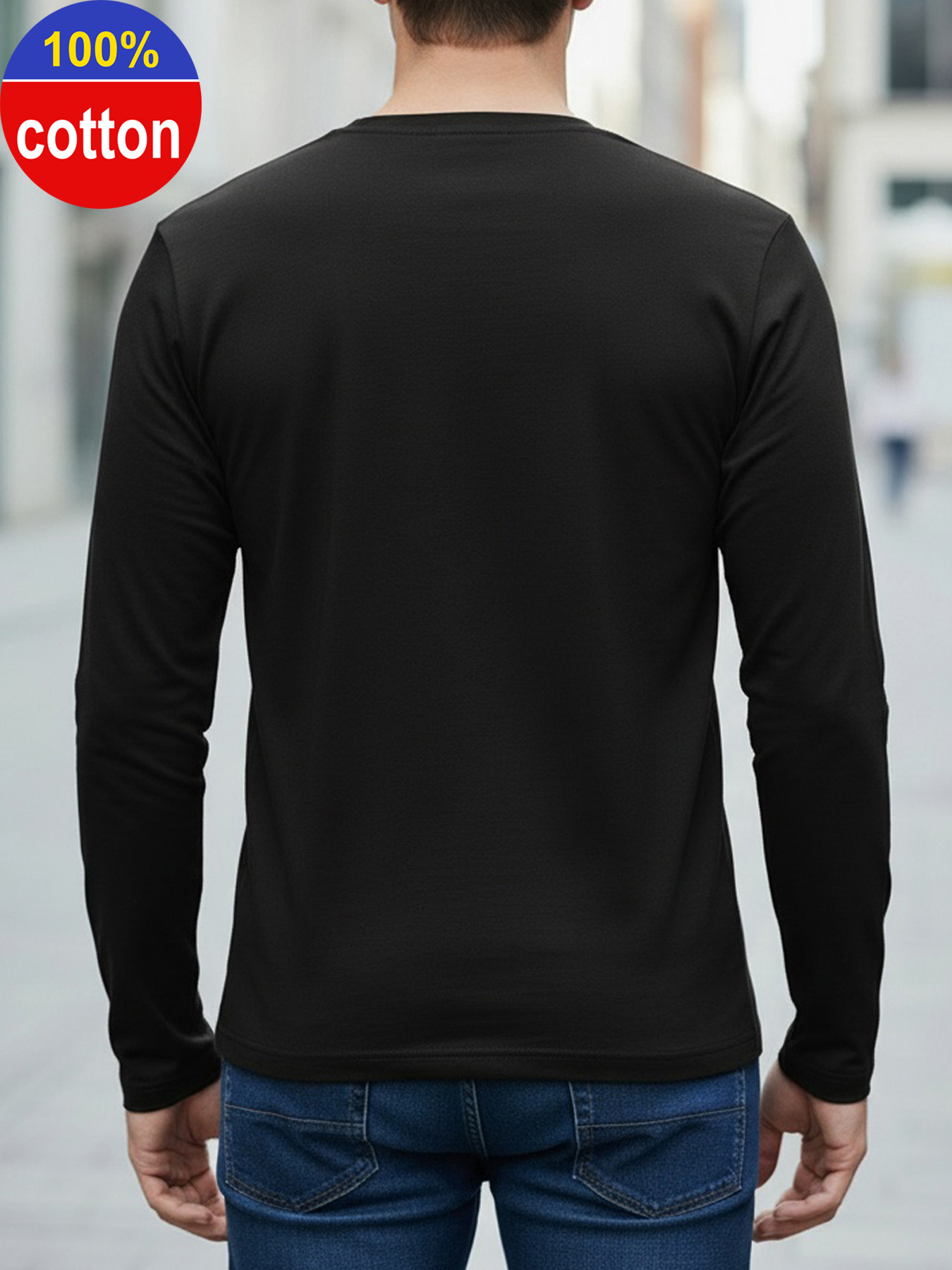 100% puur katoen heren T-shirt - Mens Fashion Casual recensie en prijs