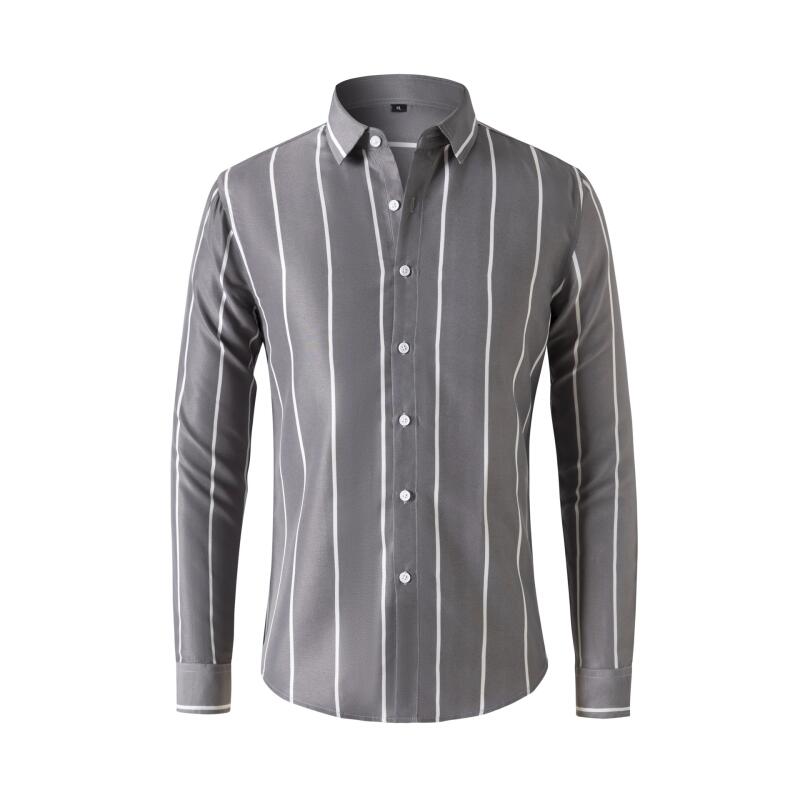Heren gestreept overhemd met l - Men'S Fashion Formal recensie en prijs