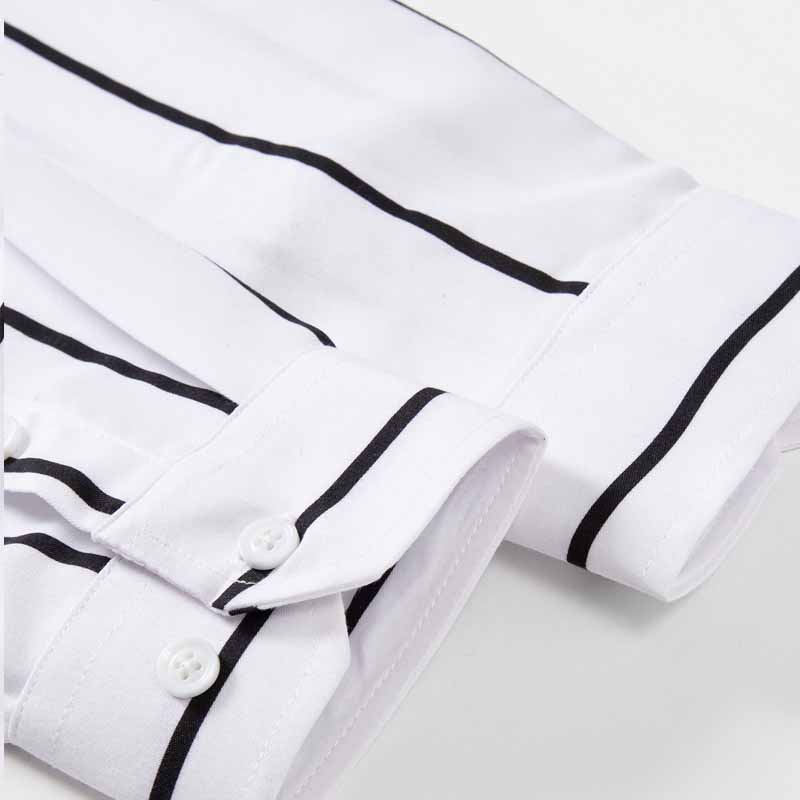 Heren gestreept overhemd met l - Men'S Fashion Formal recensie en prijs