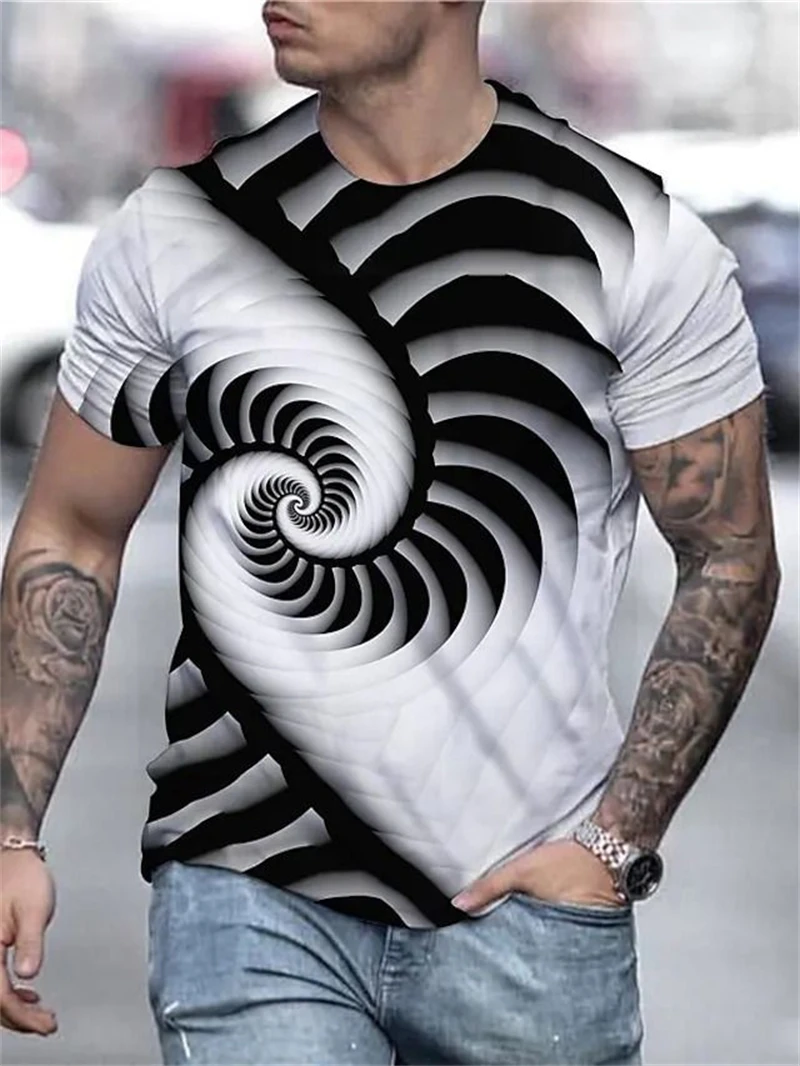 Mode heren T-shirt met print v - Men'S Fashion Nyc recensie en prijs