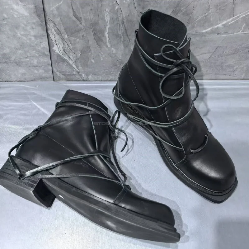 Zwart lederen korte laarzen me - Chelsea Boots Men recensie en prijs