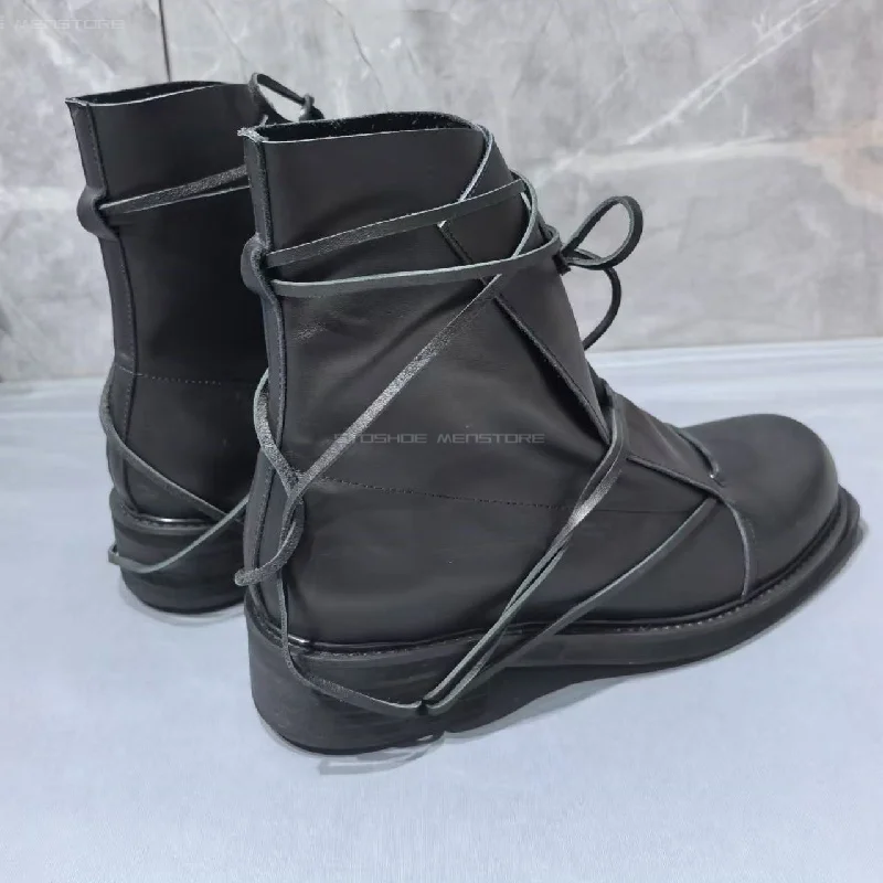 Zwart lederen korte laarzen me - Chelsea Boots Men recensie en prijs