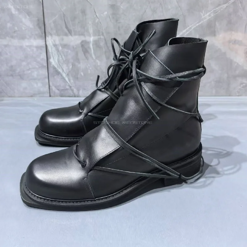 Zwart lederen korte laarzen me - Chelsea Boots Men recensie en prijs