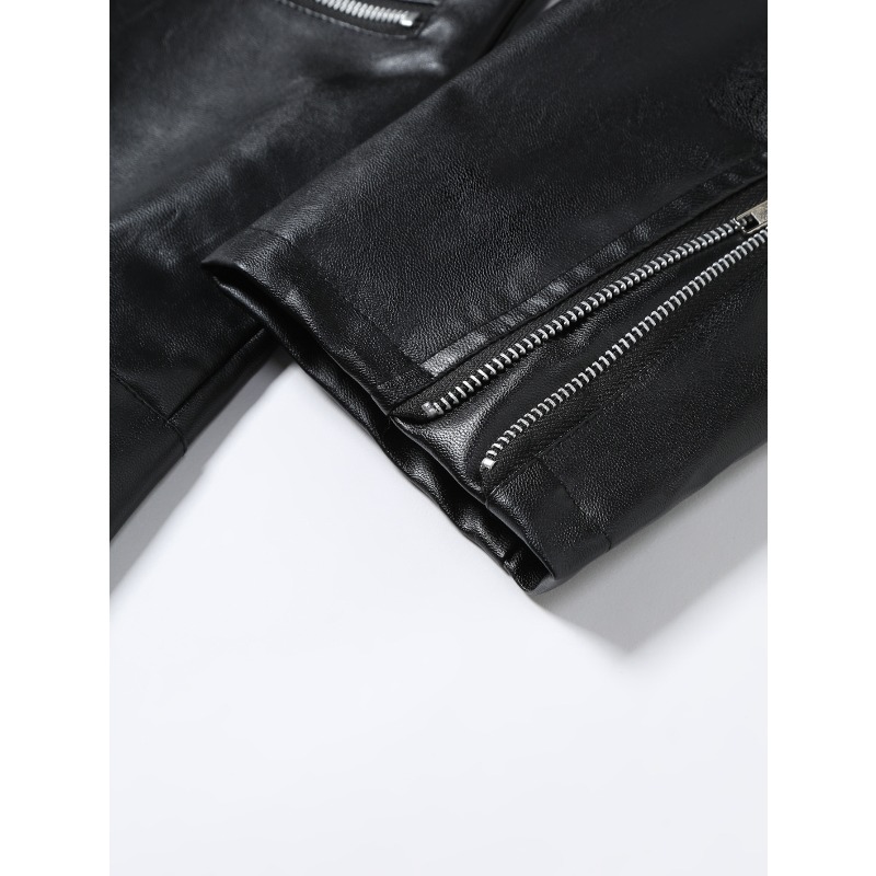 Nieuwe leren herenjas mode eff - Men'S Fashion Leather Jacket recensie en prijs
