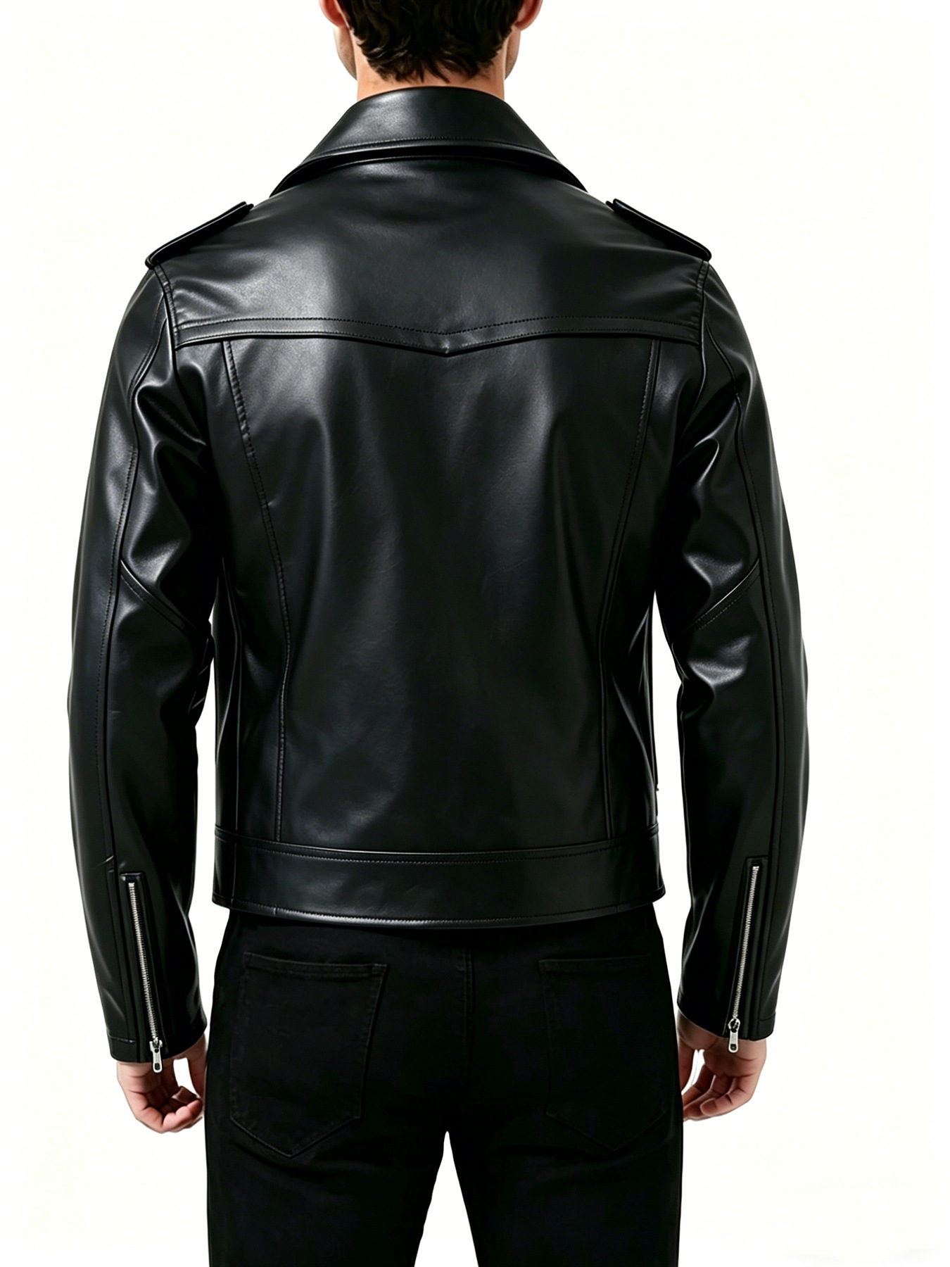 Casual herenjas met ritssluiti - Men'S Fashion Leather Jacket recensie en prijs