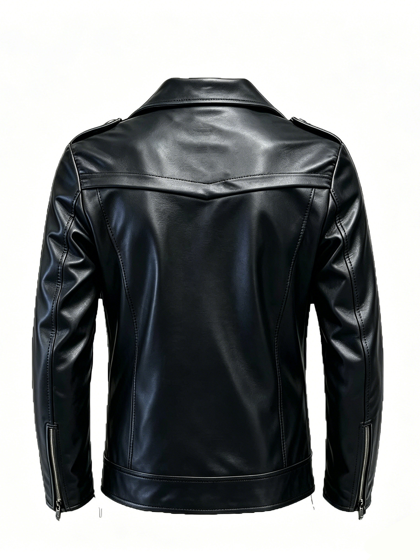 Casual herenjas met ritssluiti - Men'S Fashion Leather Jacket recensie en prijs