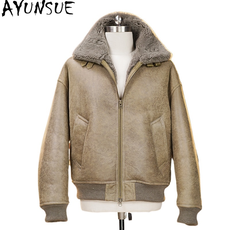 AYUNSUE High-end Natuurlijke B - Men'S Fashion Leather Jacket recensie en prijs