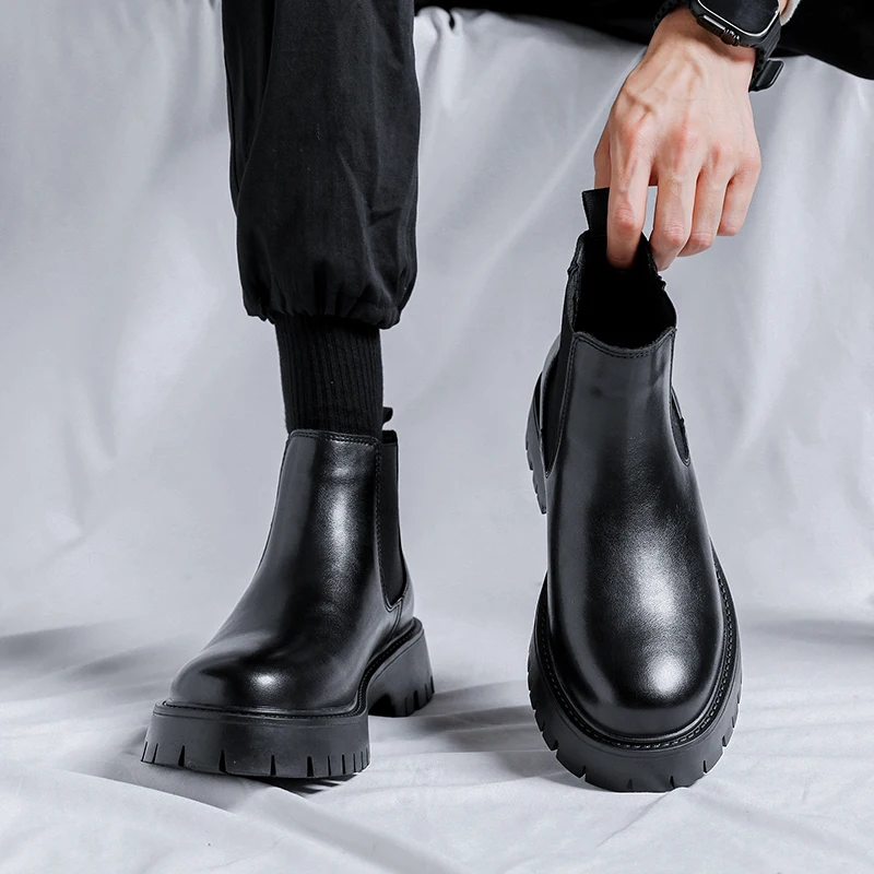 Chelsea Laarzen Mode Lederen H - Mens Fashion Dress Shoes recensie en prijs