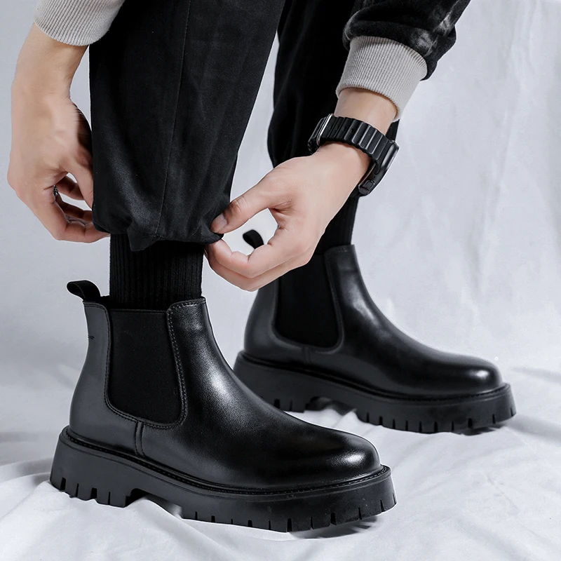 Chelsea Laarzen Mode Lederen H - Mens Fashion Dress Shoes recensie en prijs