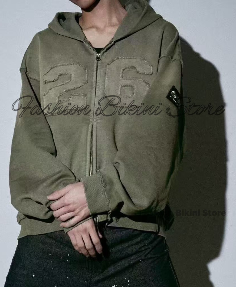 NIEUW Gewassen grijze retro ho - Mens Fashion Zip Up recensie en prijs