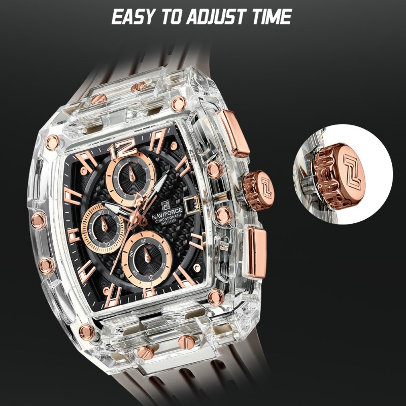 NAVIFORCE Heren Chronograaf Qu - Men'S Fashion Box recensie en prijs